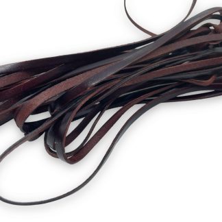 1 Metru Piele naturala ingusta 5x2mm - maro antique