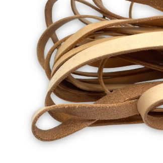 1 Metru Piele naturala lata 10x2mm - pregatita pentru vopsire / natur