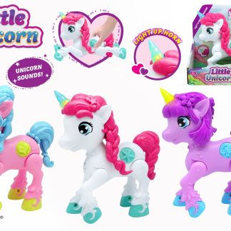 Mighty Megasaur - Unicorn Junior cu lumini si sunete, diverse culori