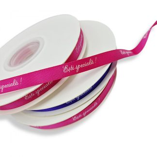 1m x Banda Satin imprimata "Esti Speciala"