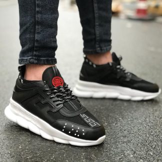 Adidasi Chain Negru-Alb