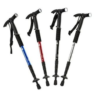 Bat Telescopic Cu Lanterna, Drumetii Sau Trekking Din Aluminiu, Inaltime Reglabila, Antishock