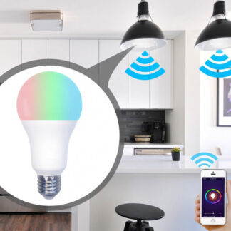 Bec led smart wi-fi E27/10W/190-240V, RGB, control de la distanta, 800 lumeni, 2700k - 6500k