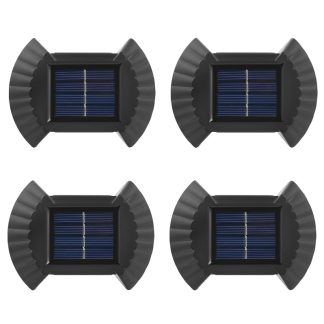 Set 4 Lampi Solare de Perete Decorative, Ip65, Rezistenta la Apa, Lumina Calda