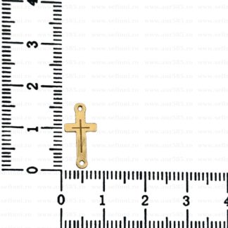 Link din aur 14k - pentru bratara - cruce cu insertie