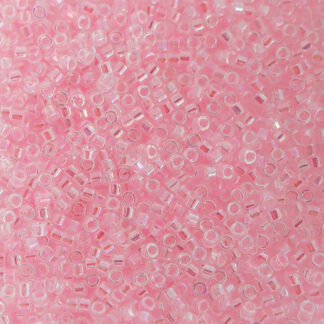 Miyuki Delica Lined Pink AB 5gr 11/0