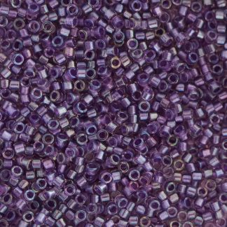 Miyuki Delica Sparkle Purple Lined Crystal 5gr 11/0
