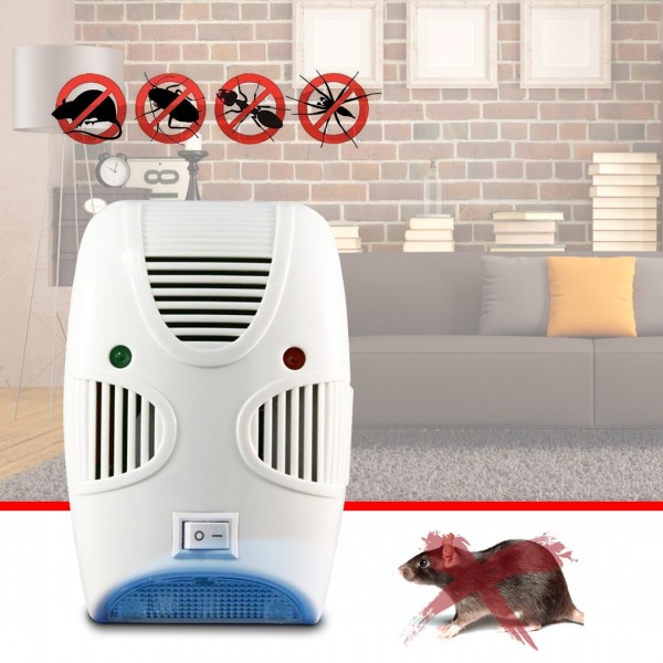 Set 4 dispozitive anti-daunatori ultrasonic -insecte si rozatoare