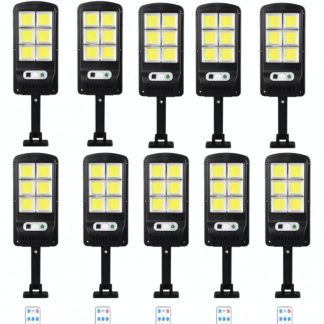SET 10 LAMPI SOLARE TIP STRADAL 30W CU TELECOMANDA