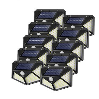 SET 12 LAMPI SOLARE 100 LED - 3 MOD ILUMINARE