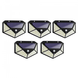 SET 5 LAMPI SOLARE 100 LED-URI