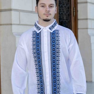 Ia Vladimir broderie albastră